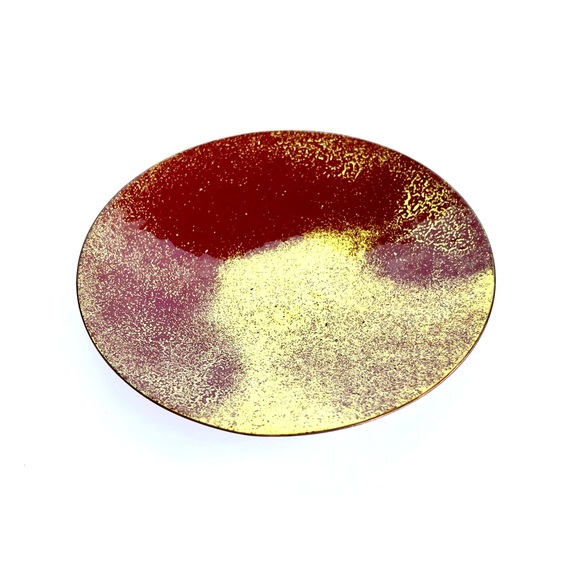 Vintage Enamelled Copper Trinket Dish - Picture 6 of 14